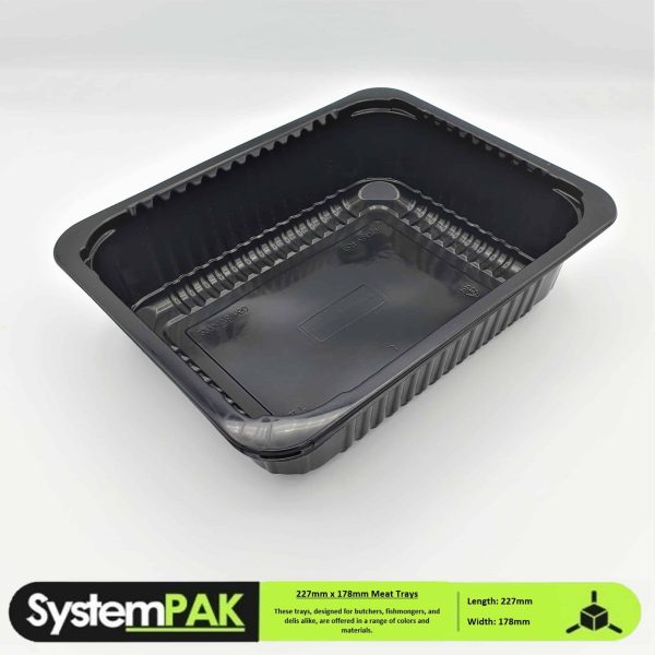 227mm x 178mm Rectangular Top Seal Meat Trays