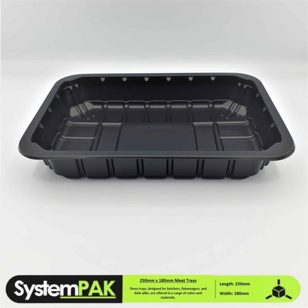 260mm x 160mm (1/4 Gastro ) Clear Rectangular Top Seal Meat Trays