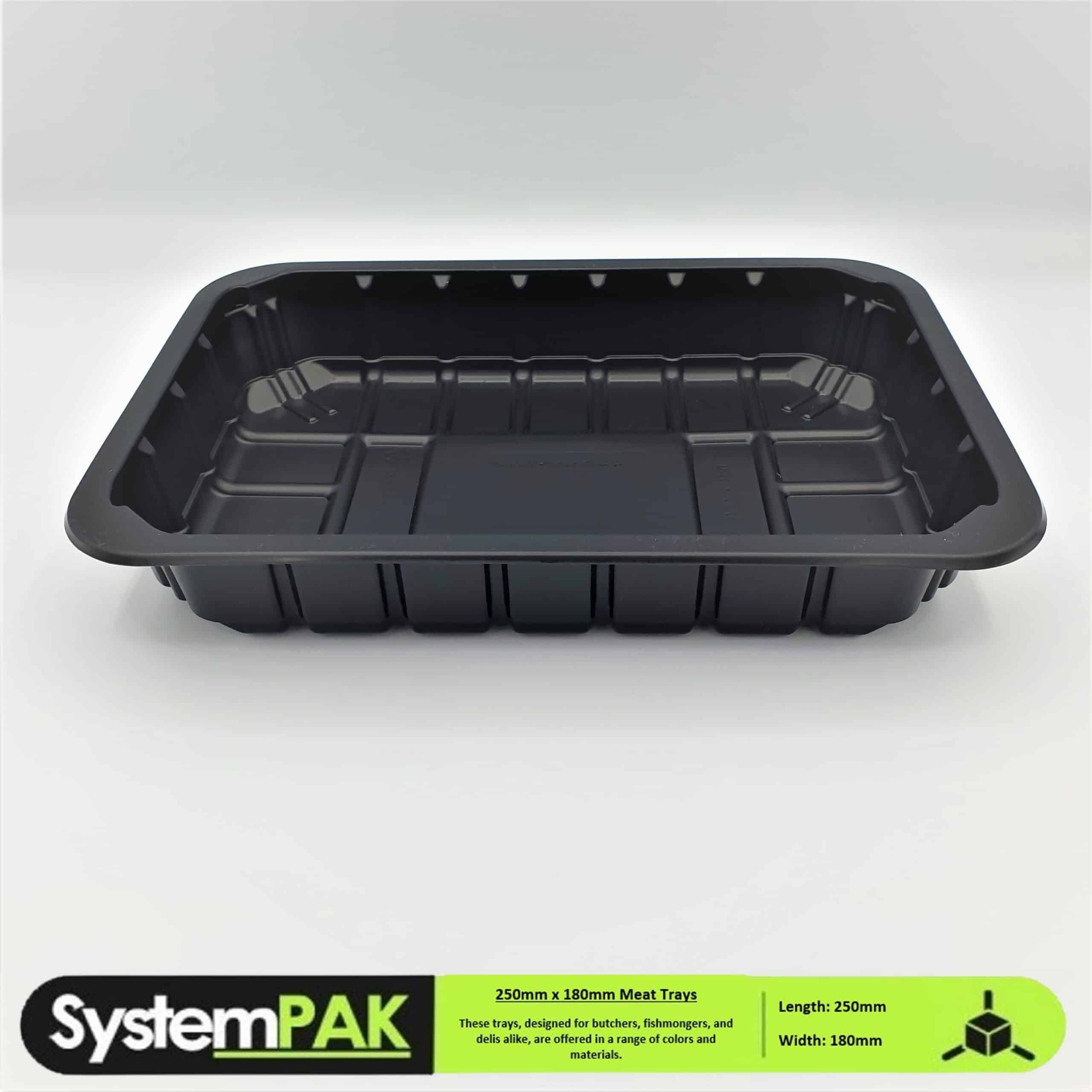 260mm x 160mm (1/4 Gastro ) Clear Rectangular Top Seal Meat Trays