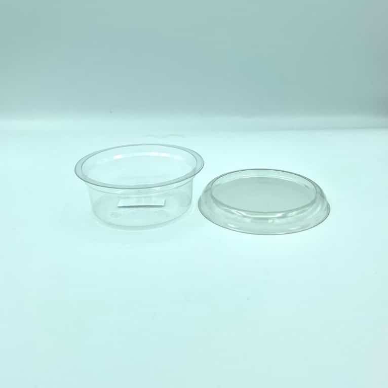 170ml Round 95mm Diameter Clear R-Pet Containers