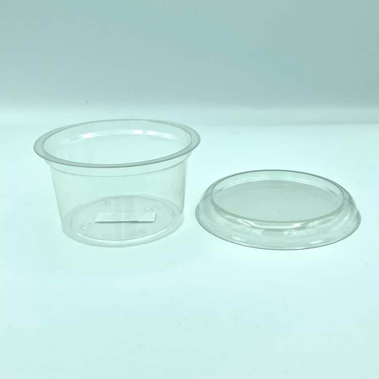 240ml Round 95mm Diameter Clear R-Pet Containers