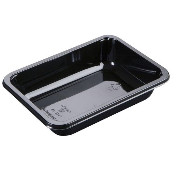 171x127x35mm 505ml Black Cpet Trays - dual ovenable
