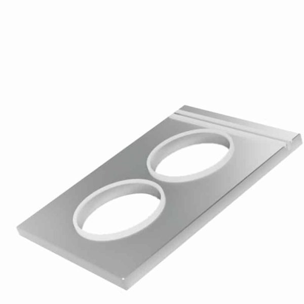 115mm Round - 2 Impression Heat Sealing Die