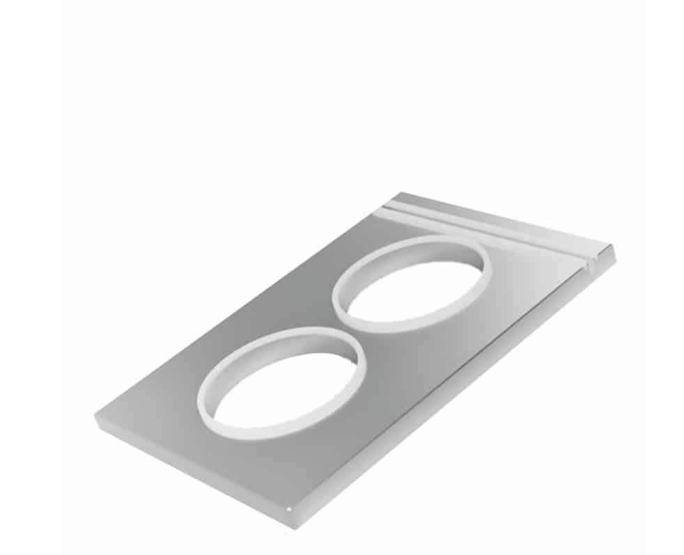 115mm Round - 2 Impression Heat Sealing Die