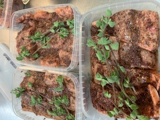 1200ml White Freezer Grade Rectangular Tamper Evident Containers and Lids