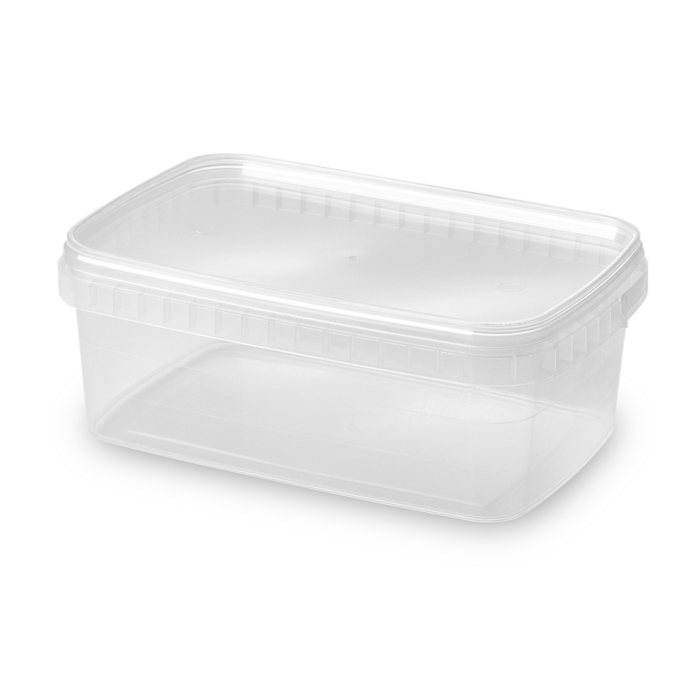 1200ml Rectangular Tamper Evident Containers and Lids