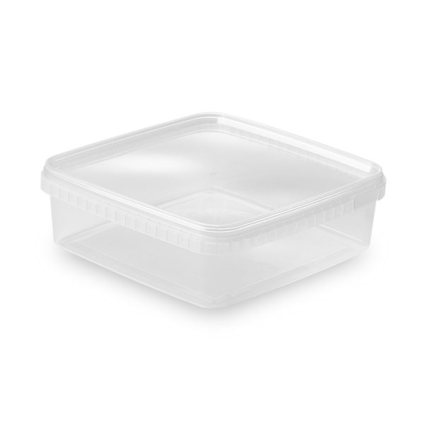 1500ml Square Tamper Evident Containers and Lids