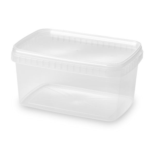 1600ml Rectangular Tamper Evident Containers and Lids