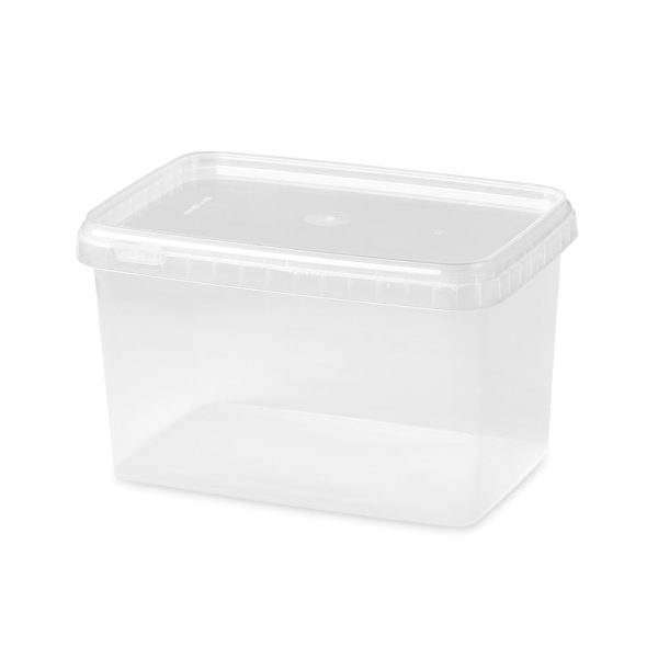 2000ml Rectangular Tamper Evident Containers and Lids