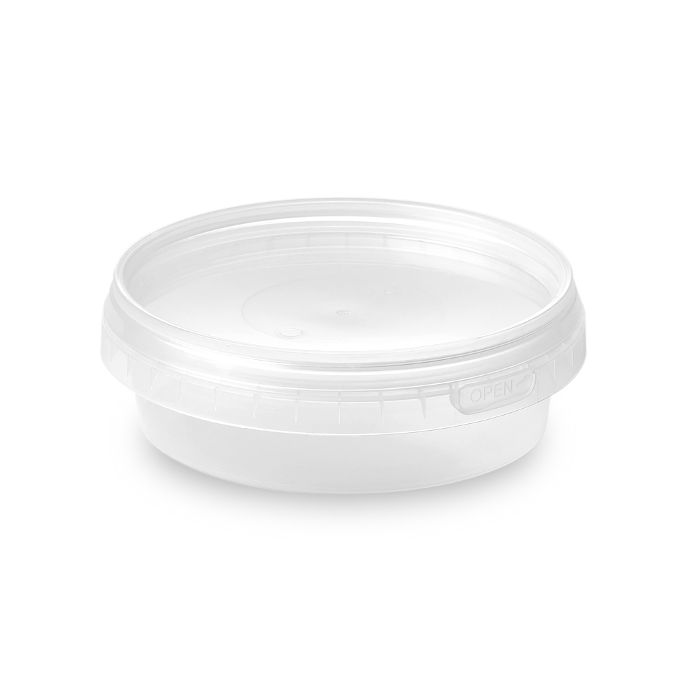 210ml Round 118mm Diameter Standard Tamper Evident Containers and Lids