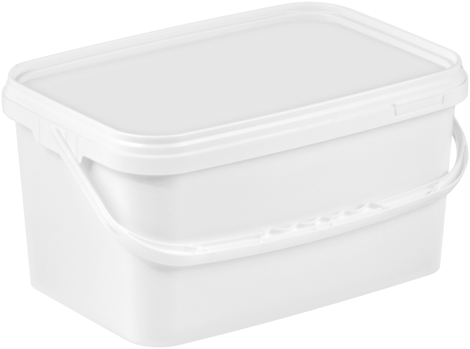 3300ml Clear or White Rectangular Containers Lids and Handles