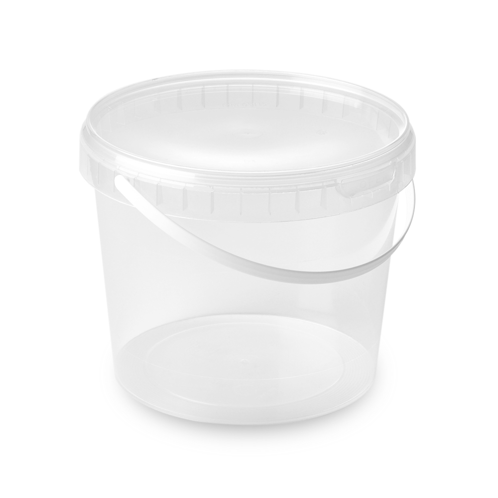 2300ml Round 170mm Diameter Standard Tamper Evident Container with Handles and Lids