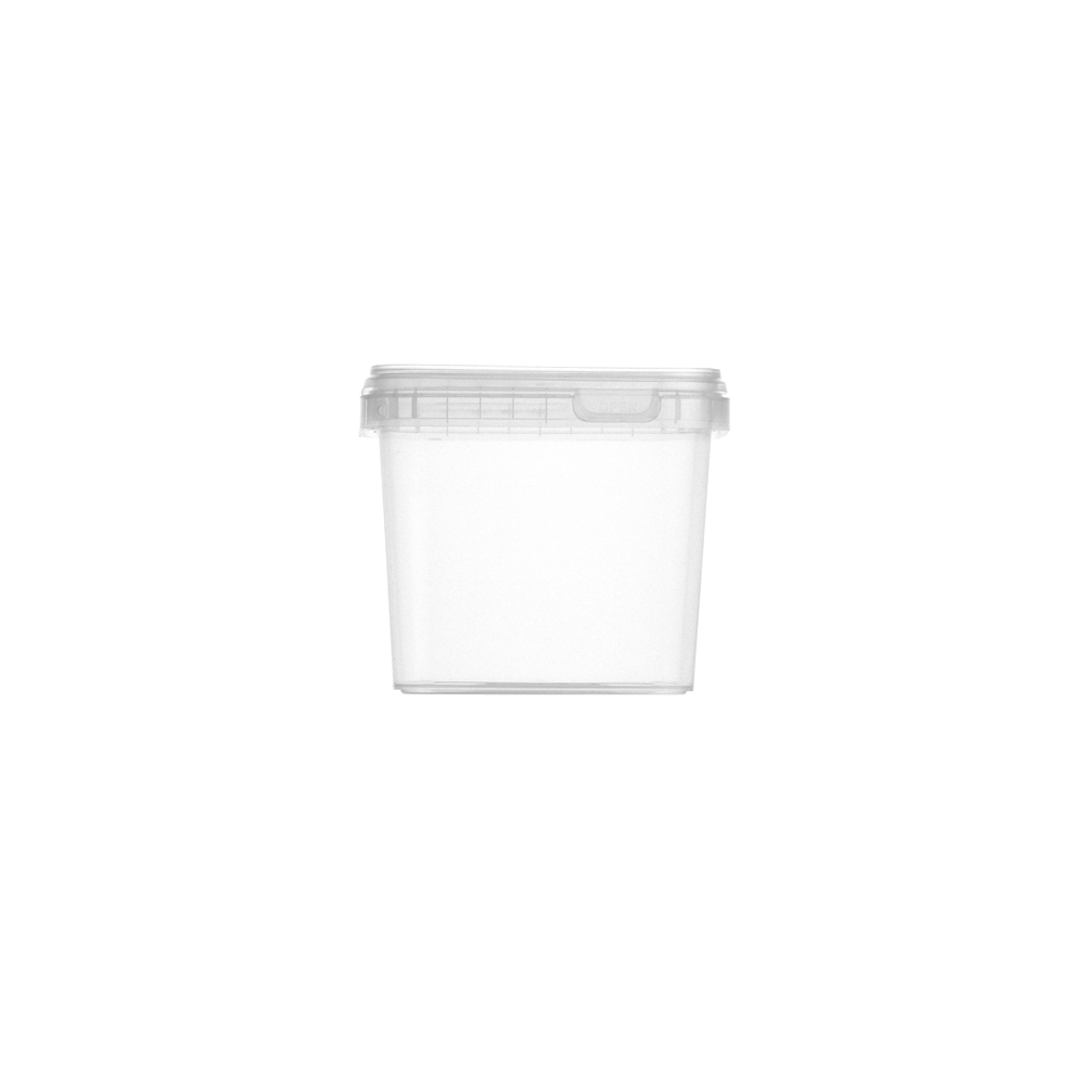 1150ml Square Tamper Evident Containers and Lids