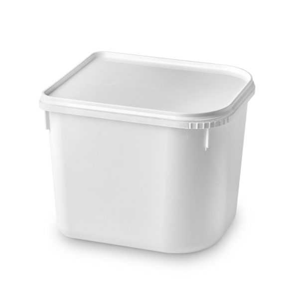 2500ml Napoli White Ice Cream Containers and Lids
