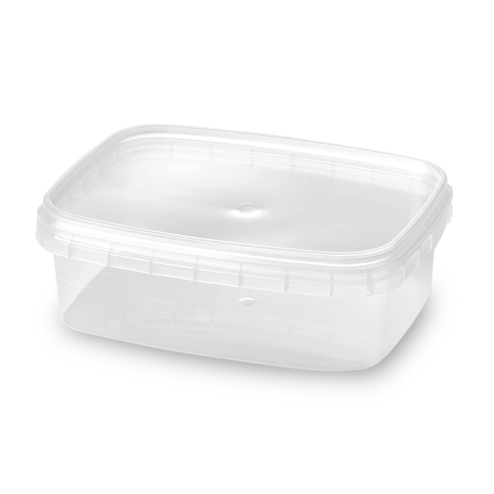 250ml Rectangular Tamper Evident Containers and Lids