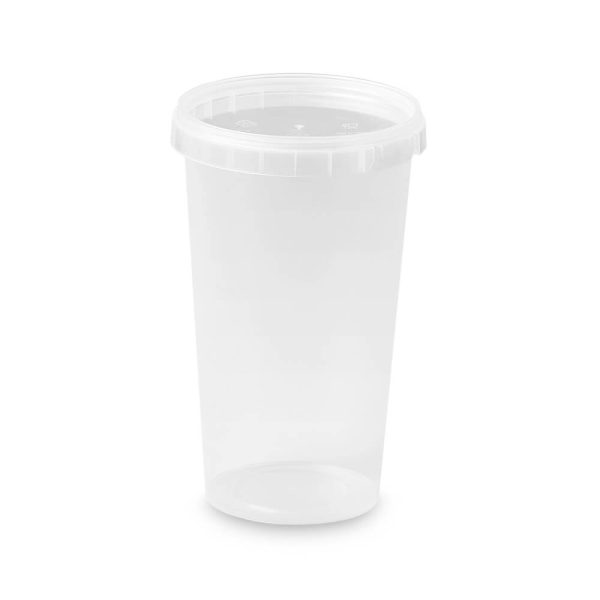 660ml Round 95mm Diameter Tamper Evident Containers and Lids