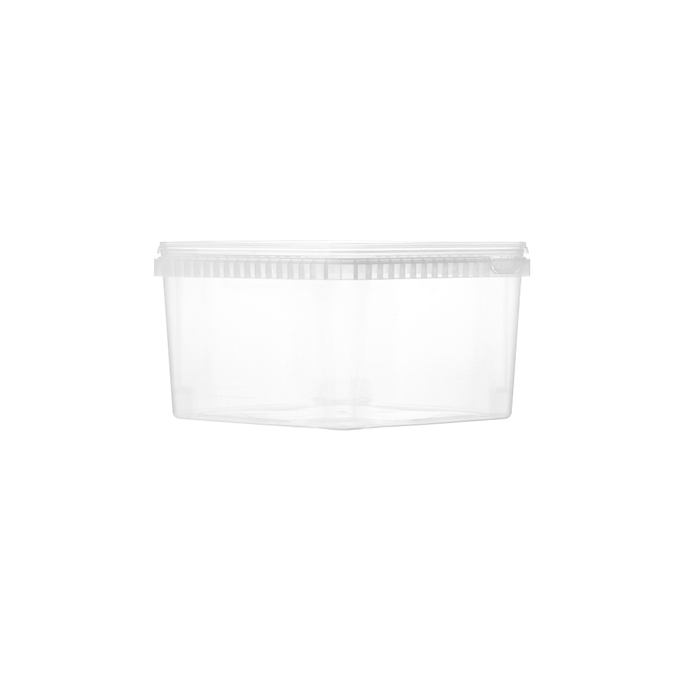 3000ml Square Tamper Evident Containers and Lids