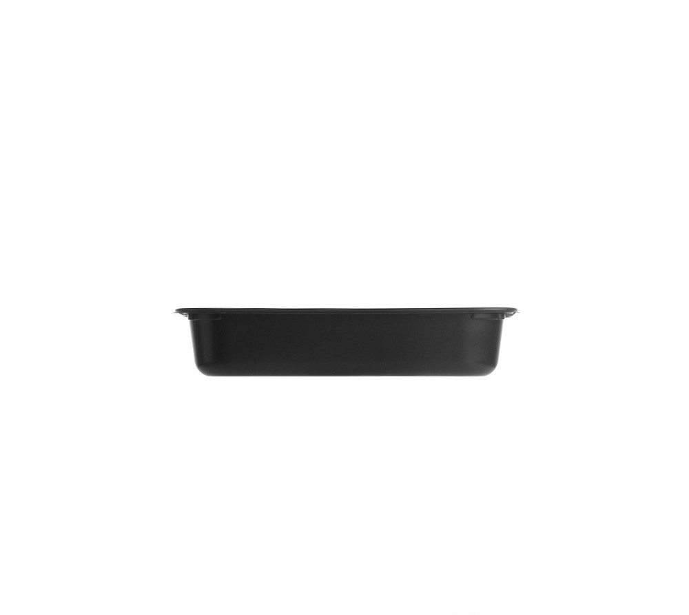187x137x50mm 855ml Rectangular Black Tray
