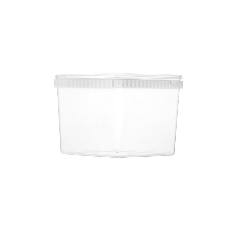 4000ml Square Tamper Evident Containers and Lids