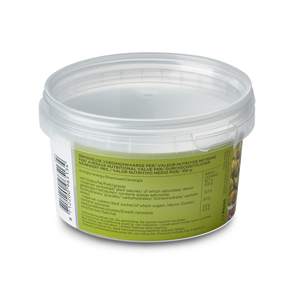 480ml Round 118mm Diameter Standard Tamper Evident Containers and Lids