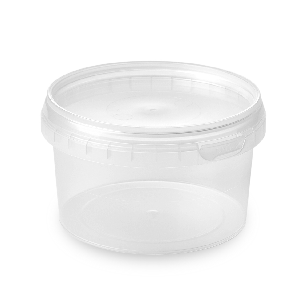 480ml Round 118mm Diameter Standard Tamper Evident Containers and Lids