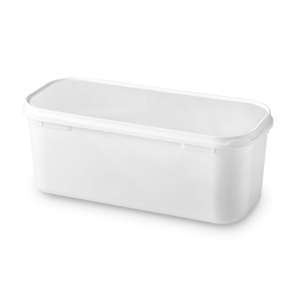 5000ml Napoli White Ice Cream Containers and Lids