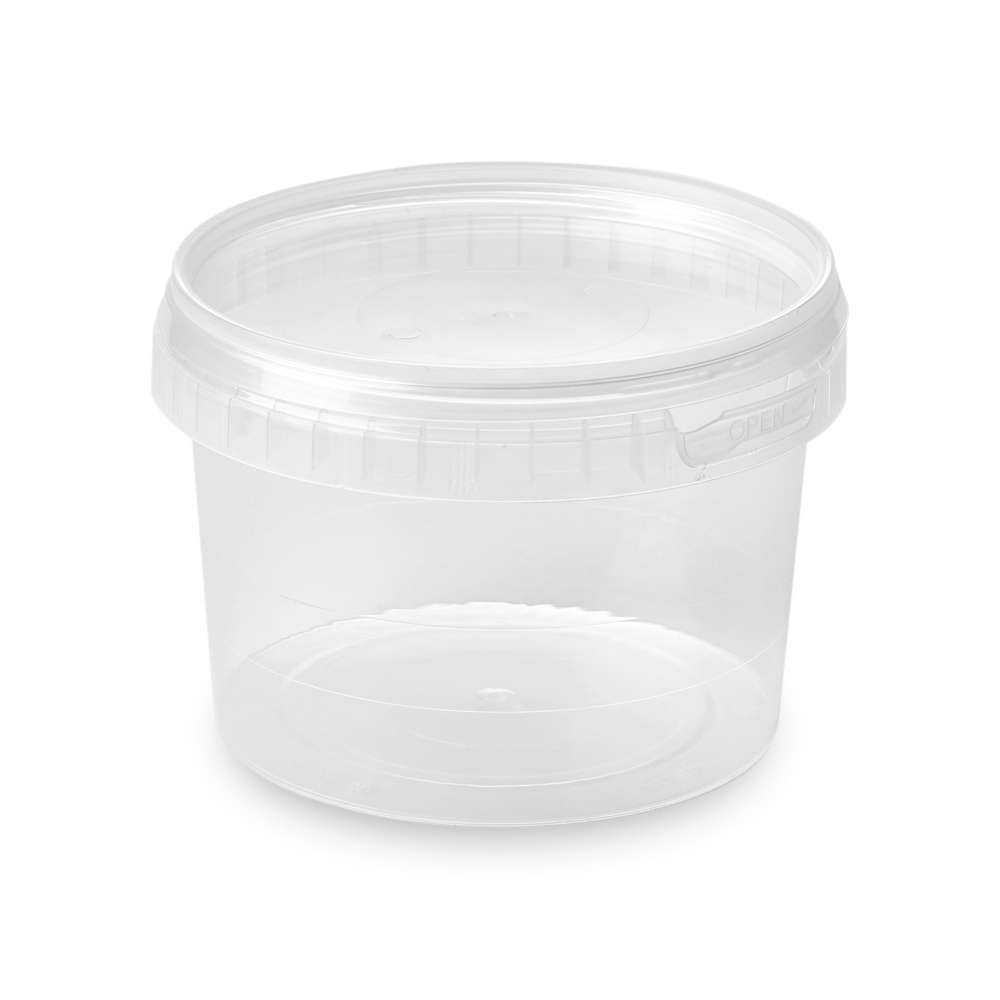565ml Round 118mm Diameter Tamper Evident Container and Lids