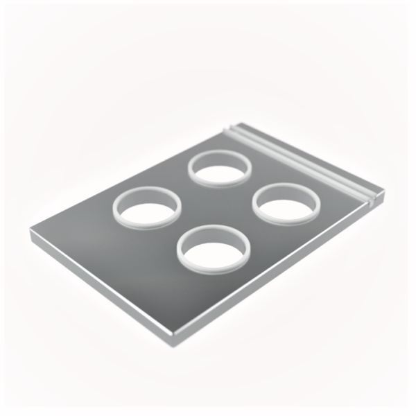 70mm Round - 4 Impression Heat Sealing Die