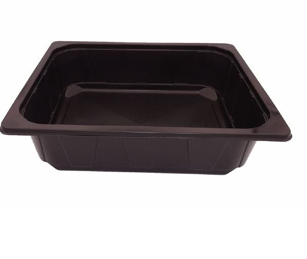 325 x 265mm Black Rectangular Half Gastro Trays