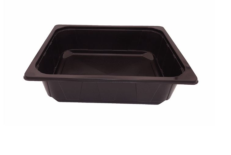 325 x 265mm Black Rectangular Half Gastro Trays