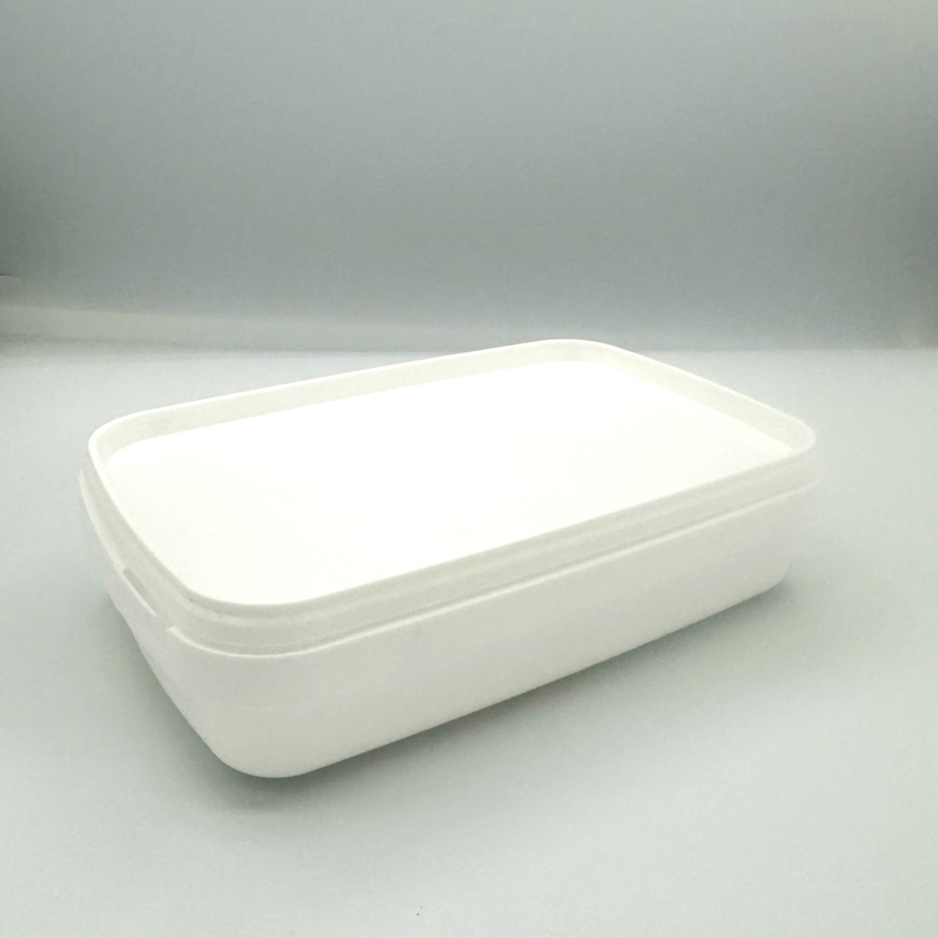 750ml White Freezer Grade Rectangular Plastic Tamper Evident Containers and Lids