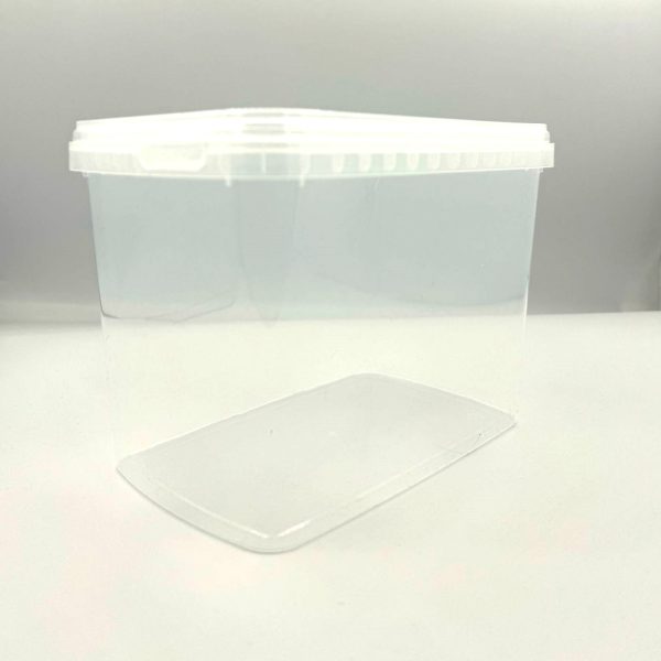 NEW 2200ml Rectangular Tamper Evident Containers and Lids