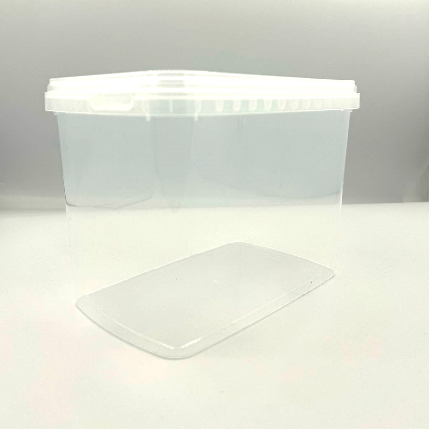 NEW 2200ml Rectangular Tamper Evident Containers and Lids