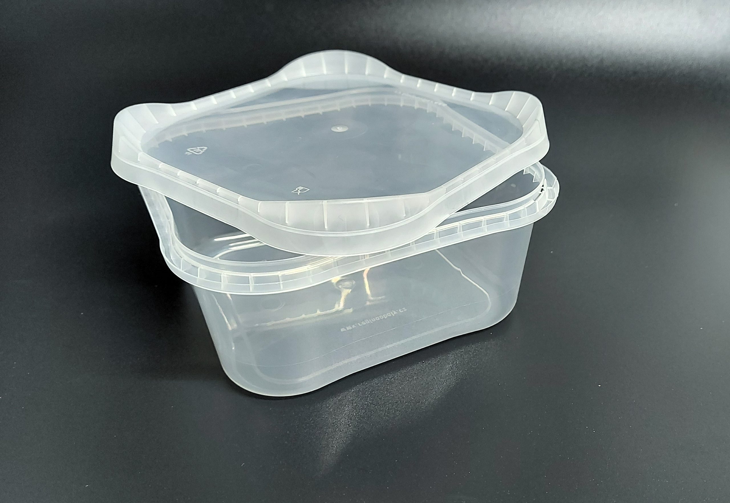 1200ml Square Tamper Evident Containers and Lids