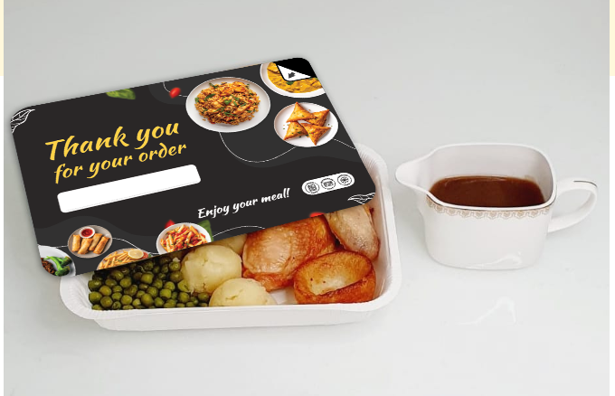 Printed cardboard lids